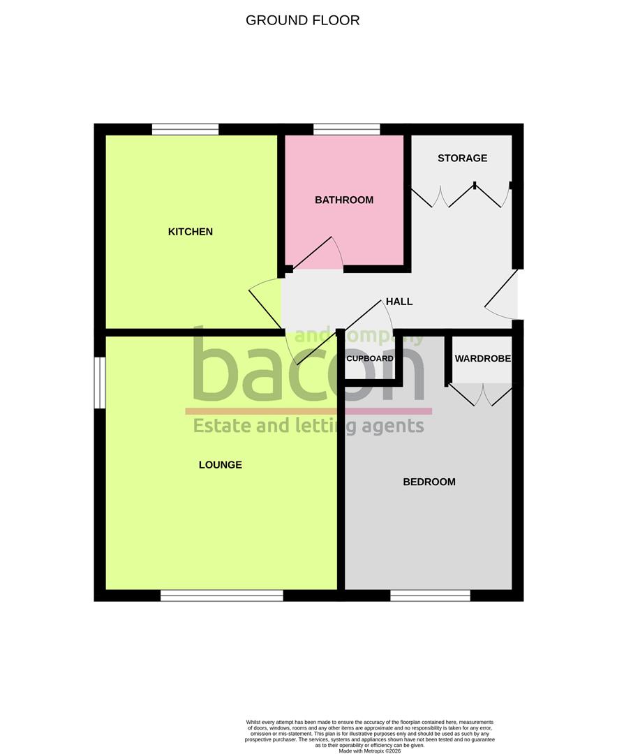 Floor Plan | Flat - Purpose Built | Brooklyn Avenue, West Worthing, BN11 | For Sale